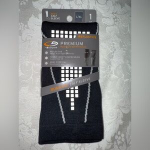 Champion Men’s Running Black Compression Calf Sleeve Large XL NWT Marathon